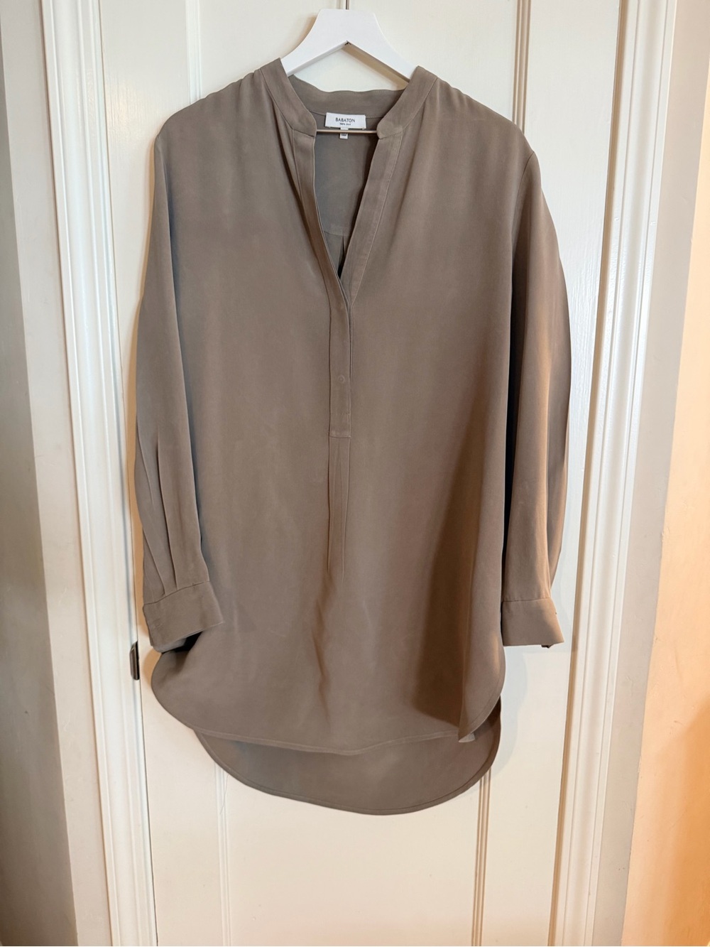 Babaton Taupe Mini Dress